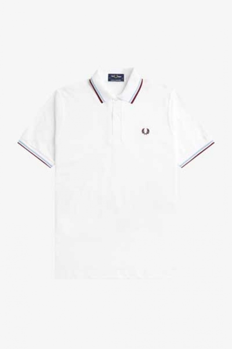 Fred Perry The Fred Perry Men's Shirts White | BPY-724085