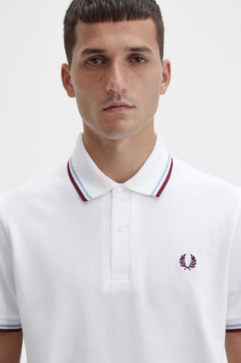 Fred Perry The Fred Perry Men's Shirts White | BPY-724085