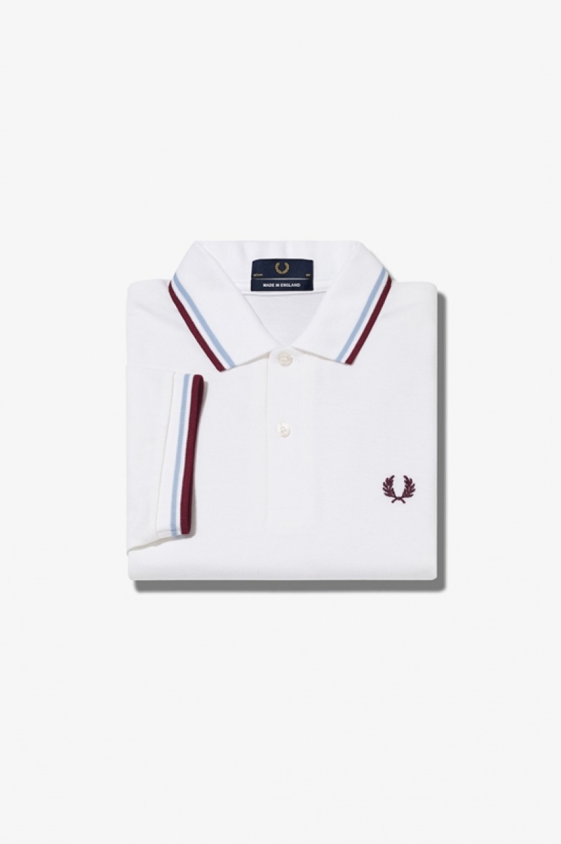 Fred Perry The Fred Perry Men\'s Shirts White | BPY-724085