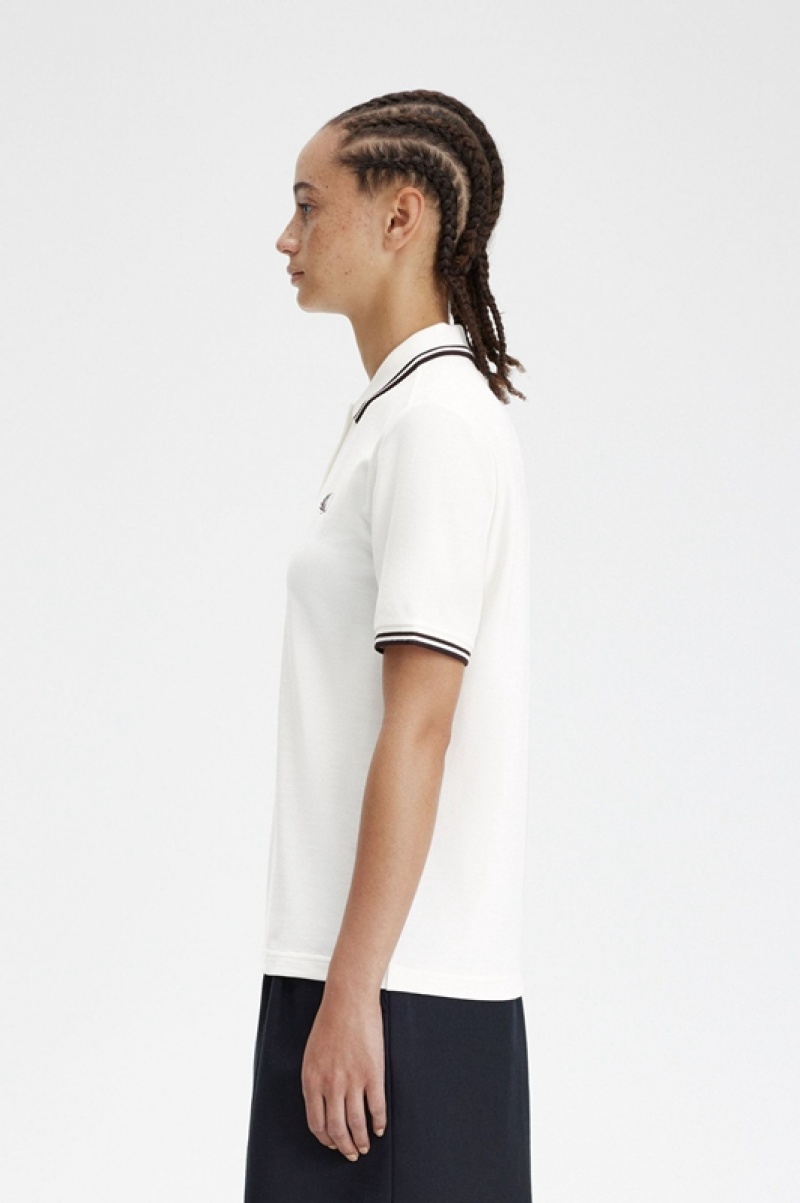 Fred Perry The Fred Perry Women's Polo Shirts White | NJM-043168