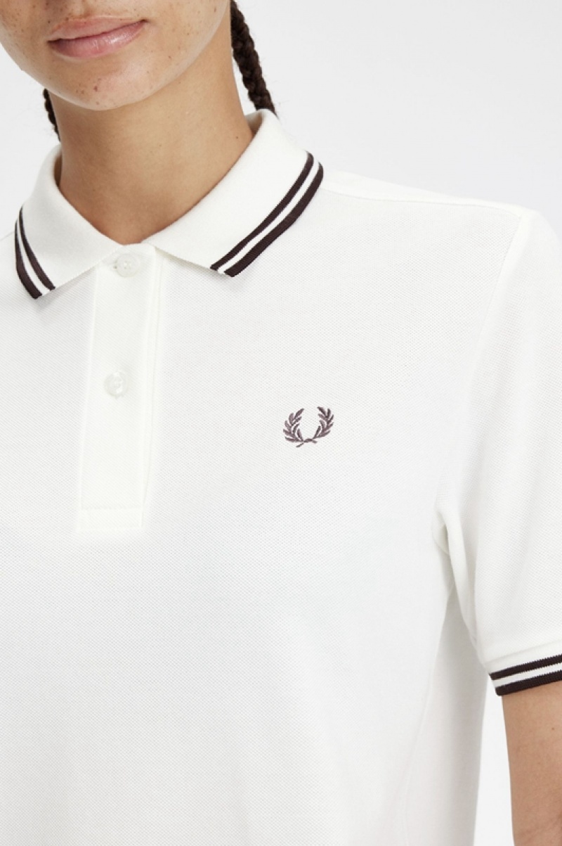 Fred Perry The Fred Perry Women's Polo Shirts White | NJM-043168