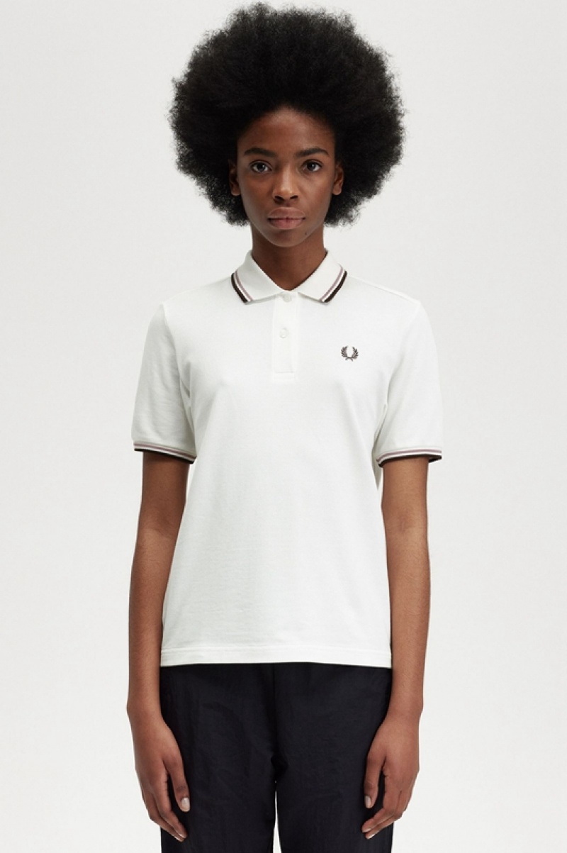 Fred Perry The Fred Perry Women's Polo Shirts White | VZD-092831