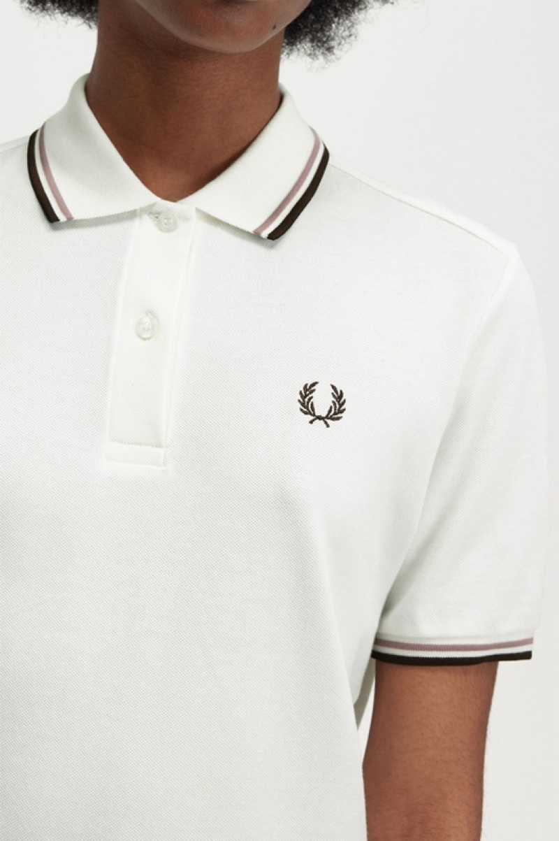 Fred Perry The Fred Perry Women's Polo Shirts White | VZD-092831