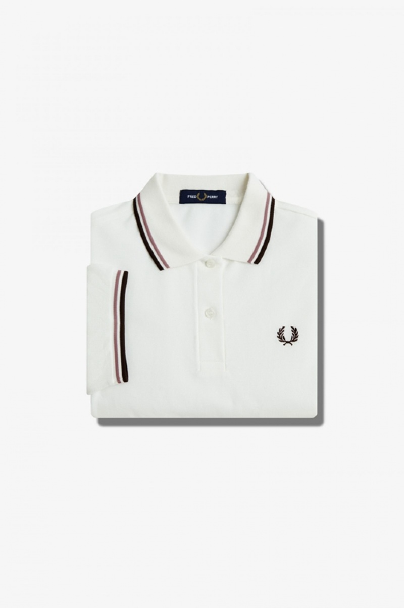 Fred Perry The Fred Perry Women\'s Polo Shirts White | VZD-092831