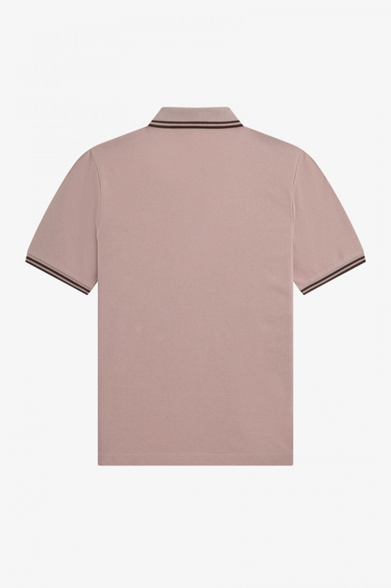 Fred Perry The Fred Perry Women's Polo Shirts Dark Pink | JCW-310962