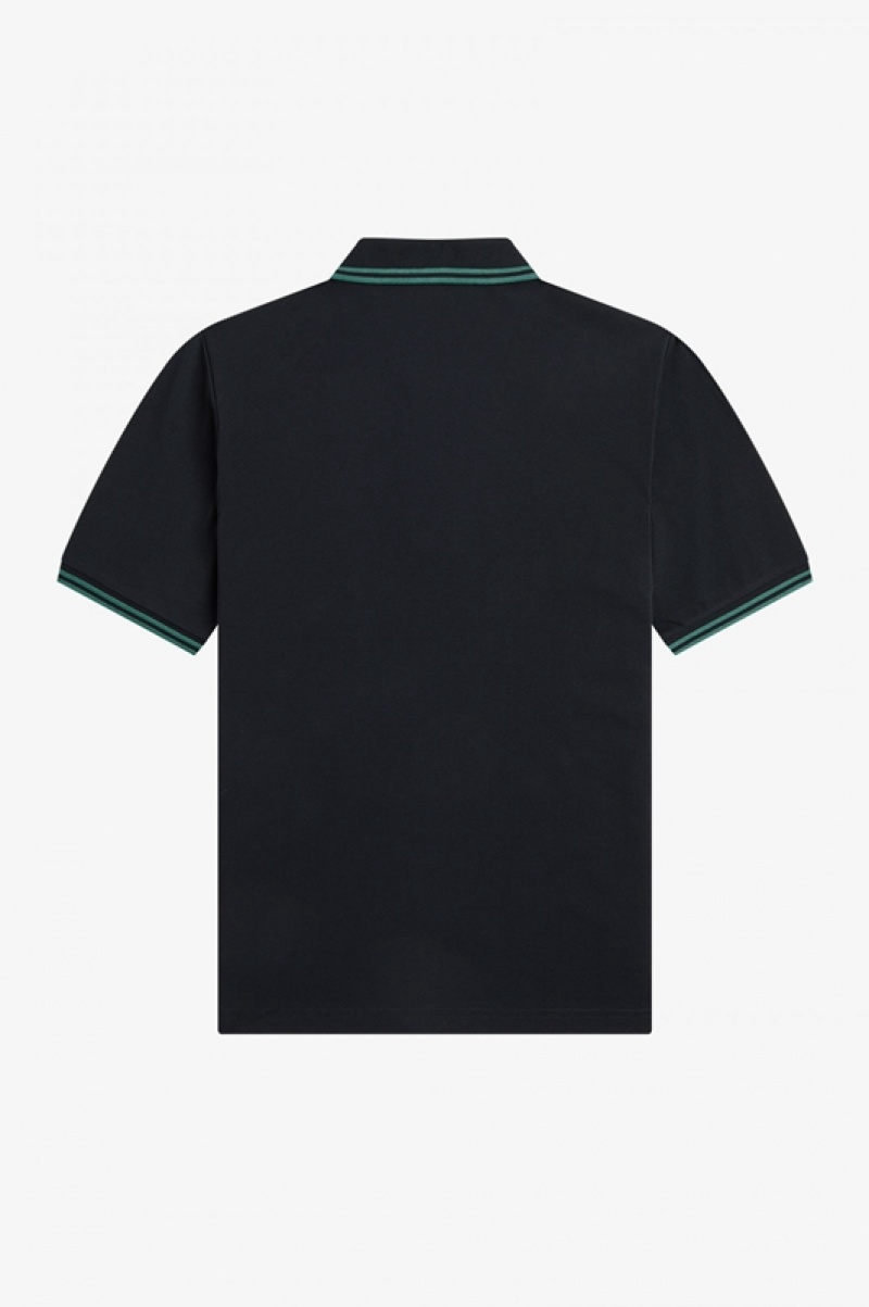 Fred Perry The Fred Perry Women's Polo Shirts Black | QKF-139805