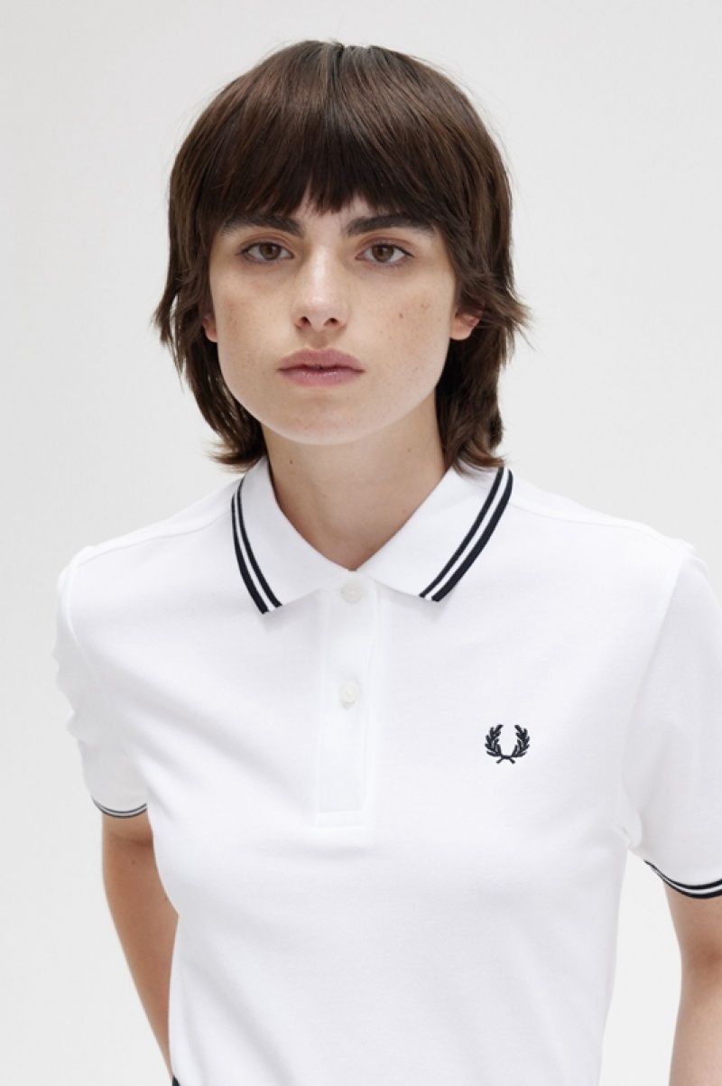 Fred Perry The Fred Perry Women's Polo Shirts White | QDR-561472