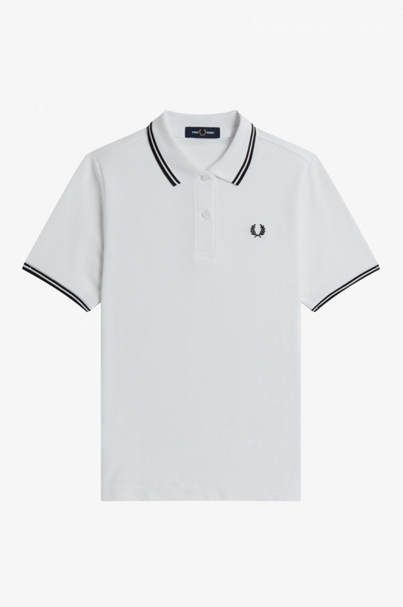 Fred Perry The Fred Perry Women's Polo Shirts White | QDR-561472