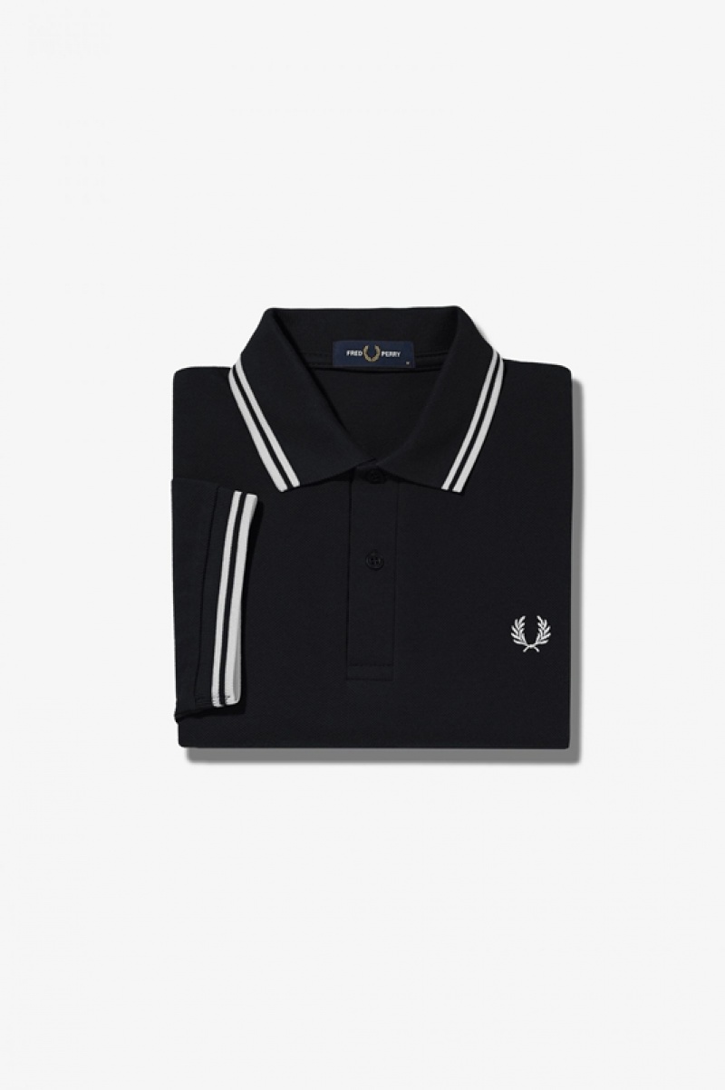 Fred Perry The Fred Perry Women's Polo Shirts Black | JNV-973254