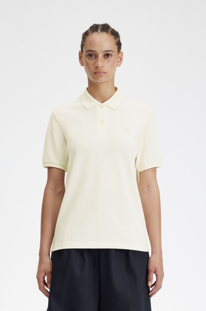 Fred Perry The Fred Perry Women's Polo Shirts Beige | TEC-825706