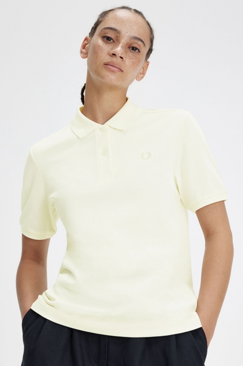 Fred Perry The Fred Perry Women's Polo Shirts Beige | TEC-825706