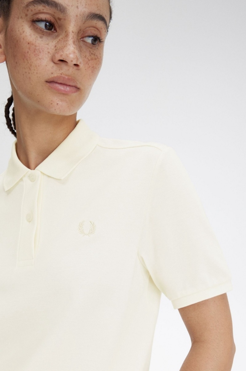 Fred Perry The Fred Perry Women's Polo Shirts Beige | TEC-825706