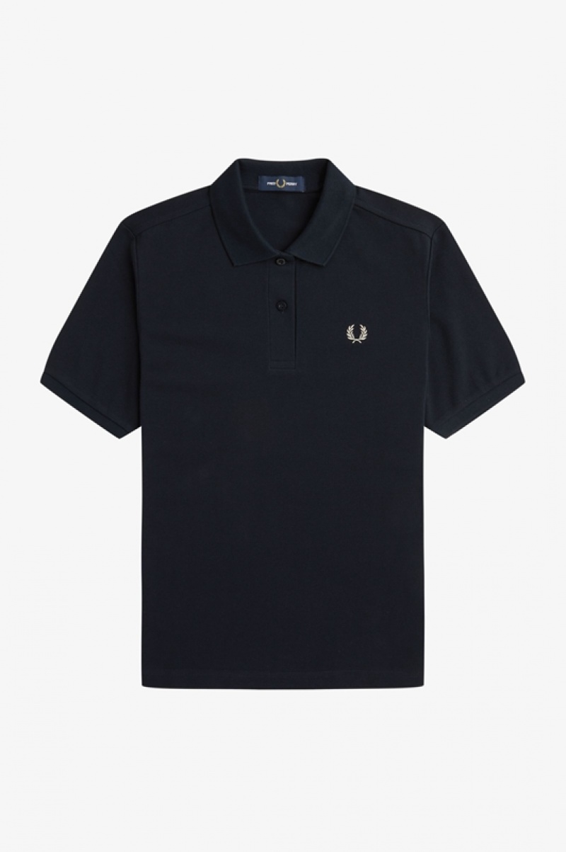 Fred Perry The Fred Perry Women's Polo Shirts Black | JHG-497185