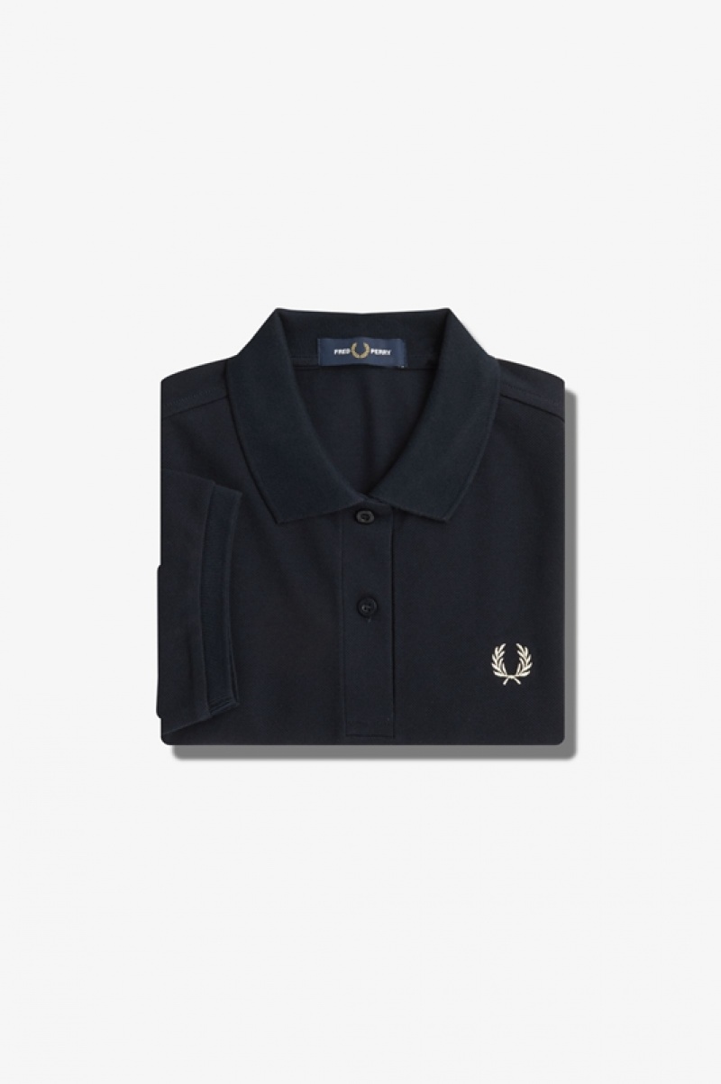 Fred Perry The Fred Perry Women\'s Polo Shirts Black | JHG-497185