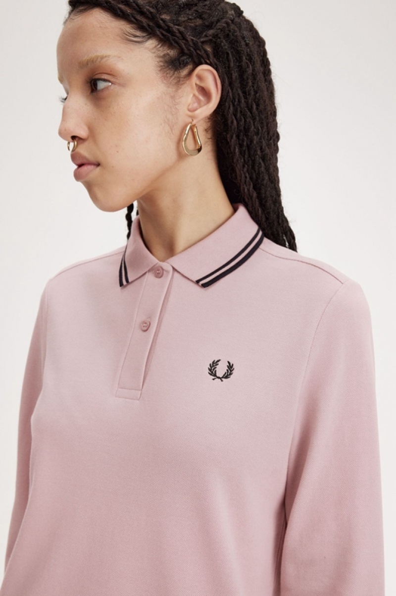 Fred Perry The Fred Perry Women's Polo Shirts Rose Pink | GFP-517463