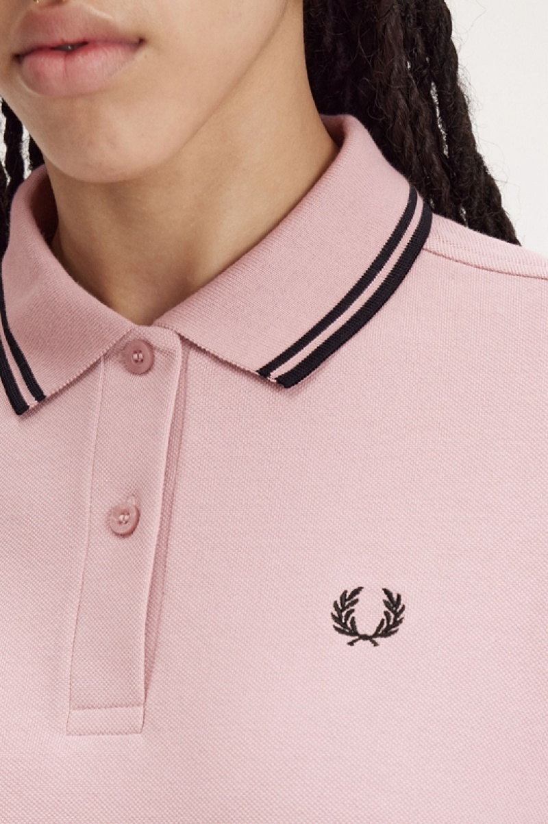 Fred Perry The Fred Perry Women's Polo Shirts Rose Pink | GFP-517463