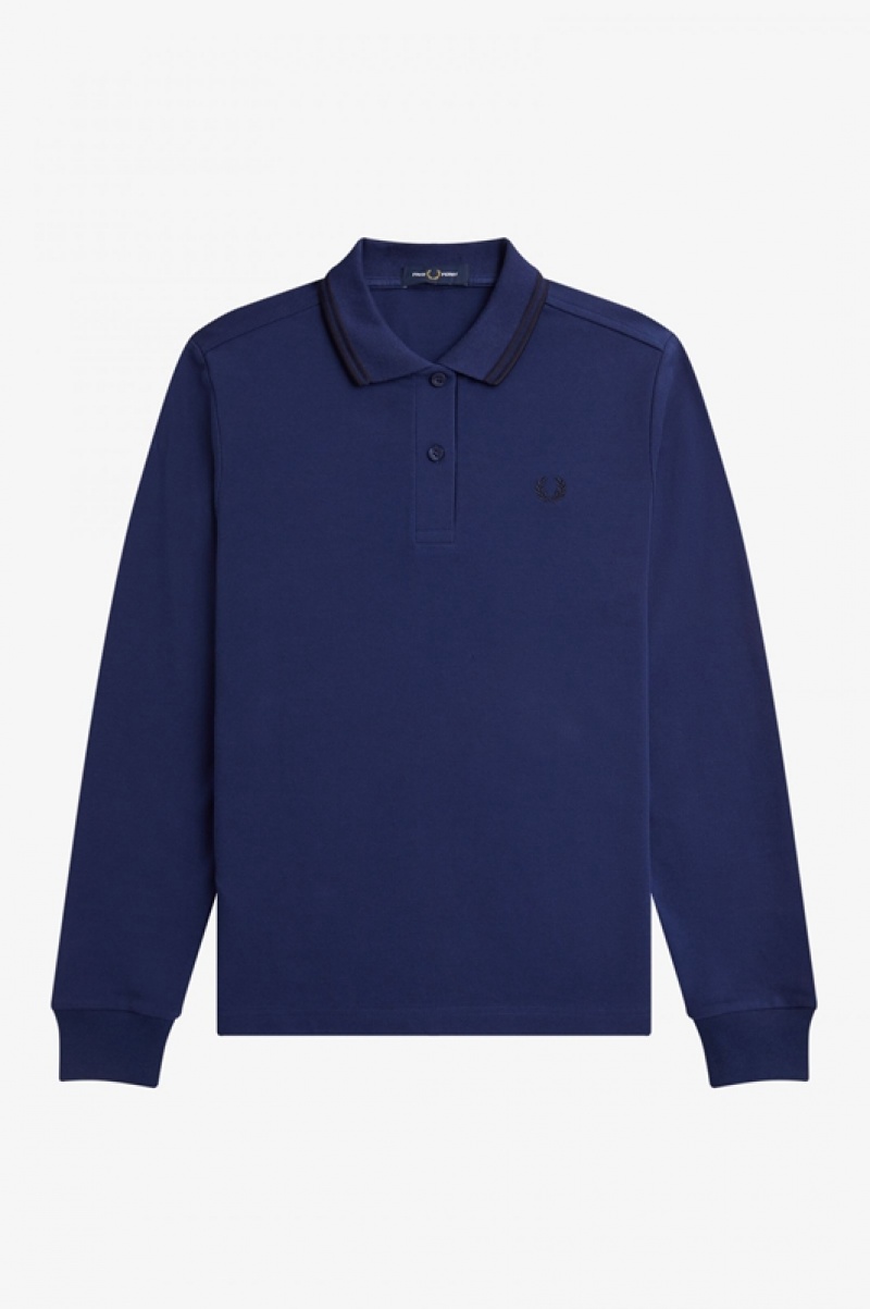 Fred Perry The Fred Perry Women's Polo Shirts Navy | REM-247018