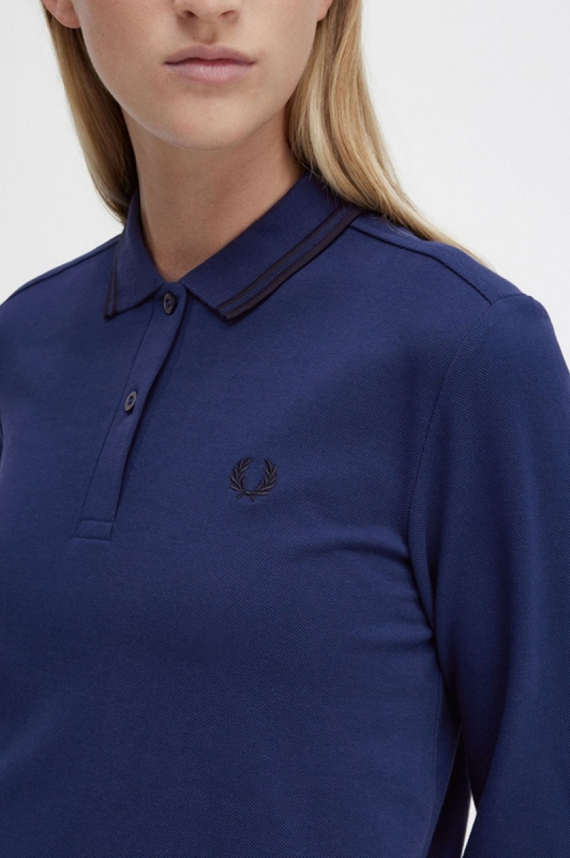 Fred Perry The Fred Perry Women's Polo Shirts Navy | REM-247018