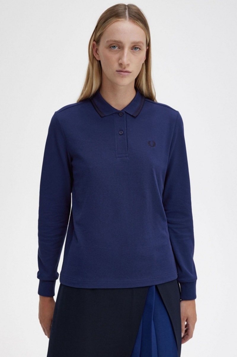 Fred Perry The Fred Perry Women's Polo Shirts Navy | REM-247018