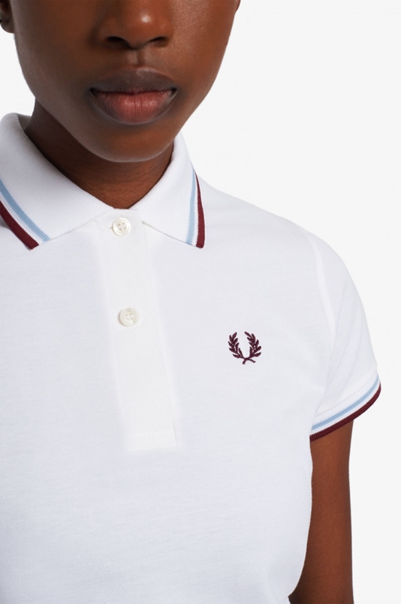 Fred Perry The Fred Perry Women's Polo Shirts White | FHP-418973