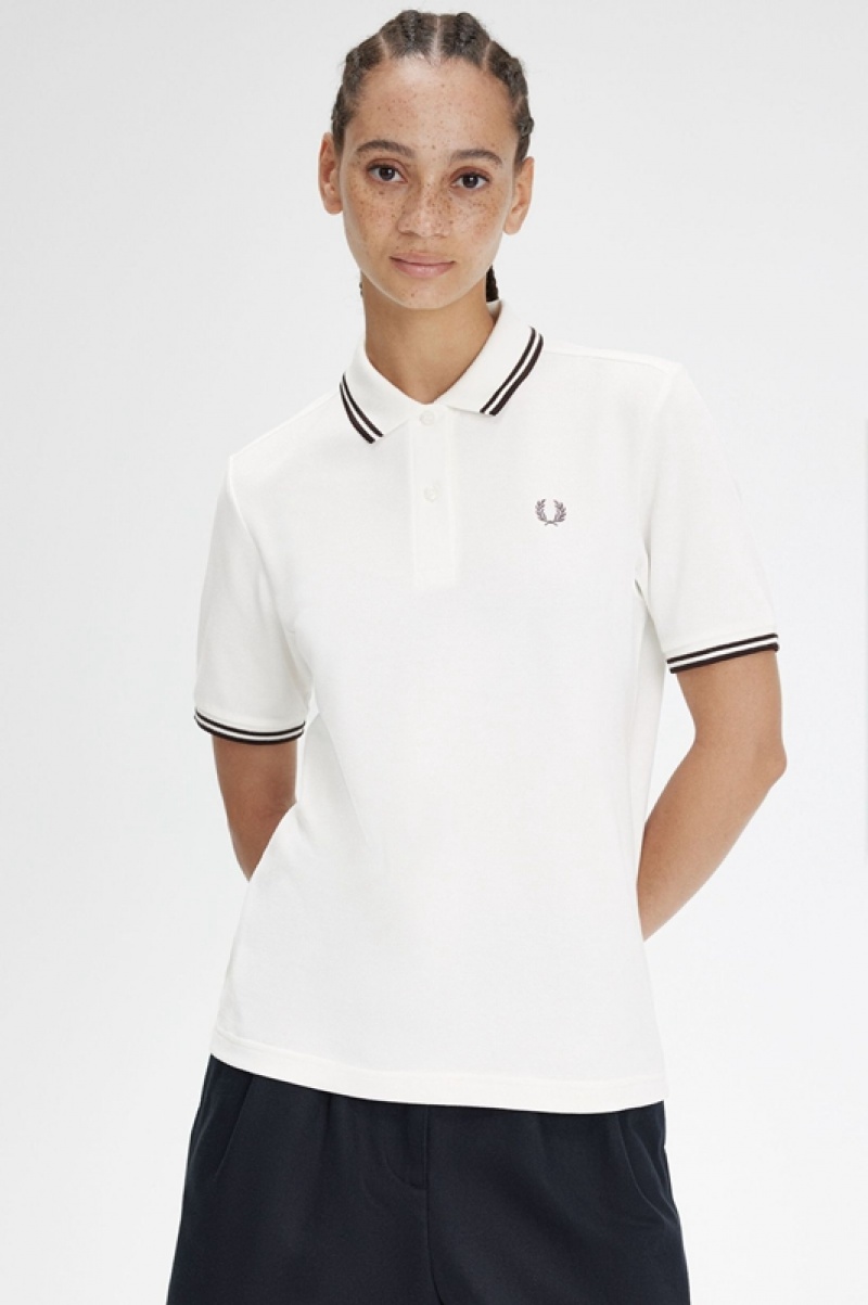 Fred Perry The Fred Perry Women's Shirts White | EGC-954603