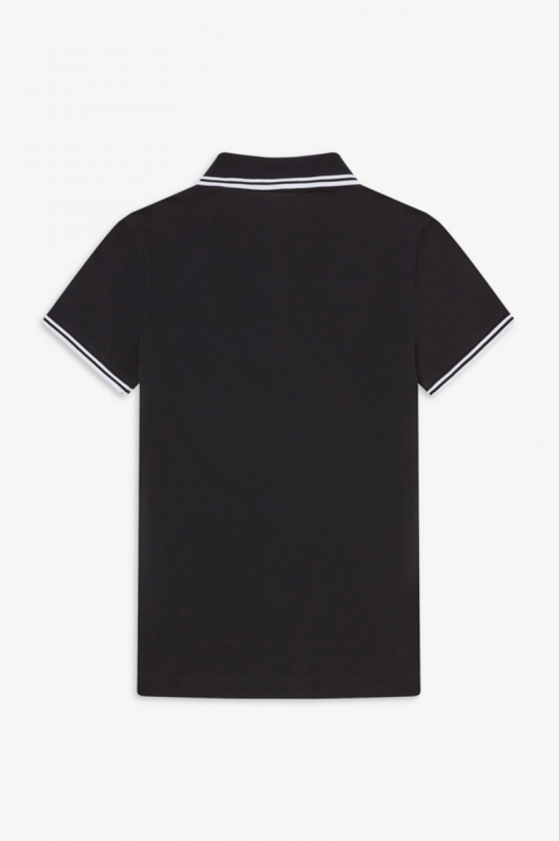 Fred Perry The Fred Perry Women's Shirts Black | XUV-483201