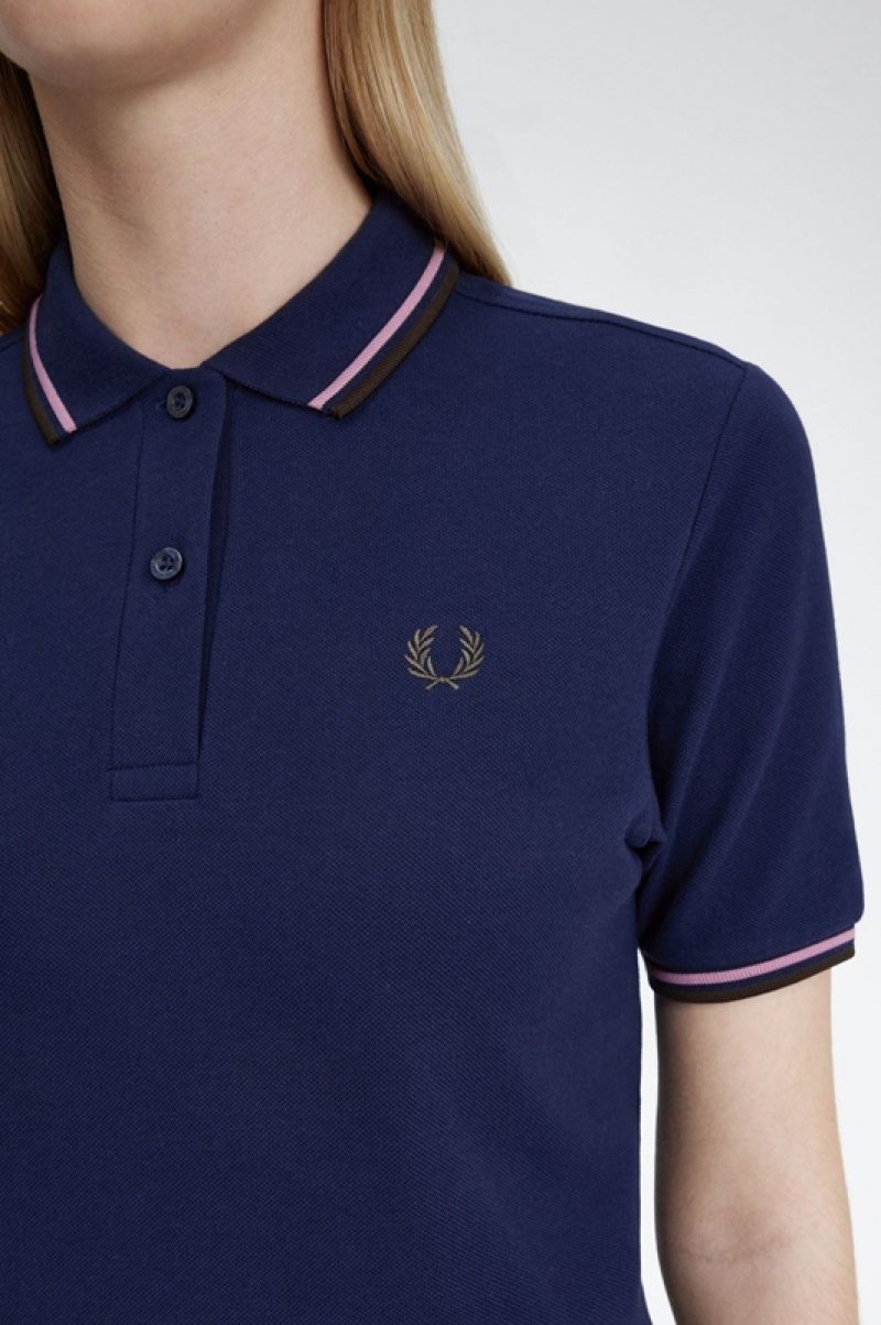 Fred Perry The Fred Perry Women's Shirts Navy | MKP-209546