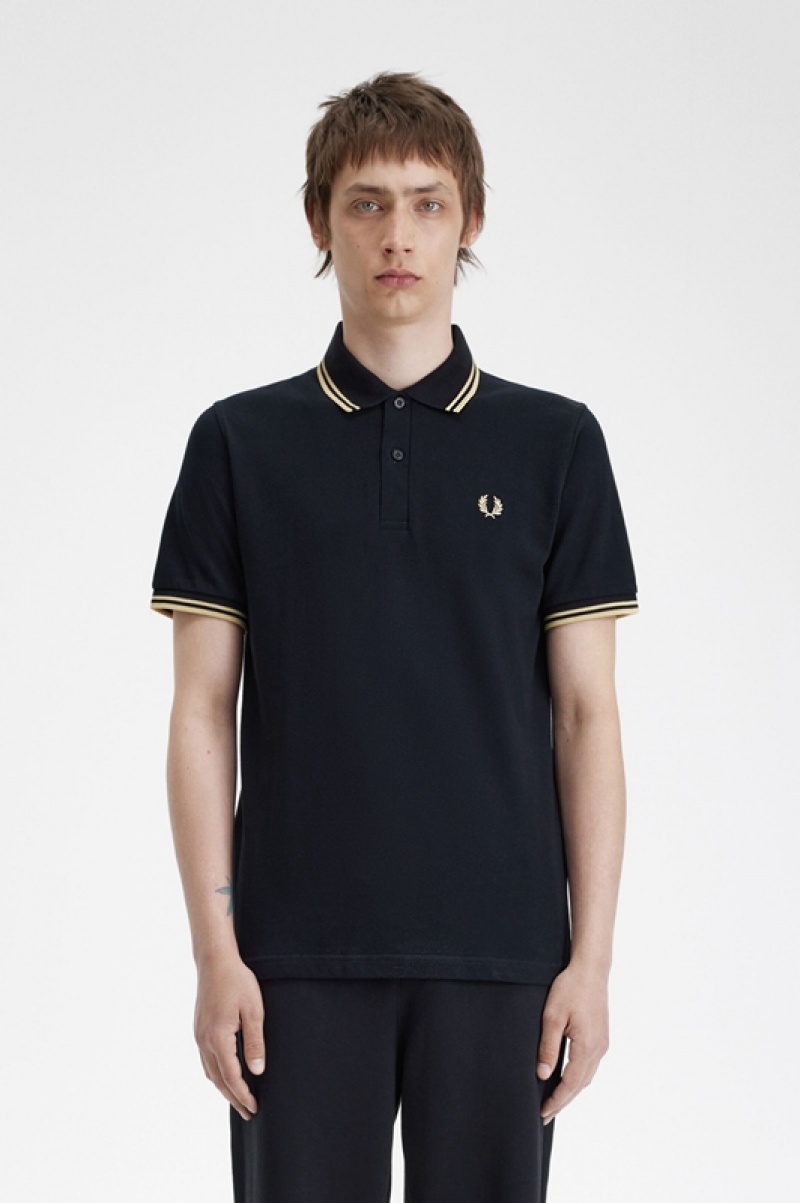 Fred Perry Tokyo M12 Men's Shirts Black | VCI-437652