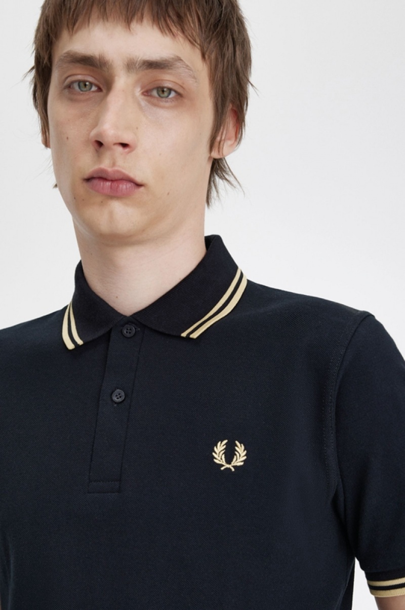 Fred Perry Tokyo M12 Men's Shirts Black | VCI-437652