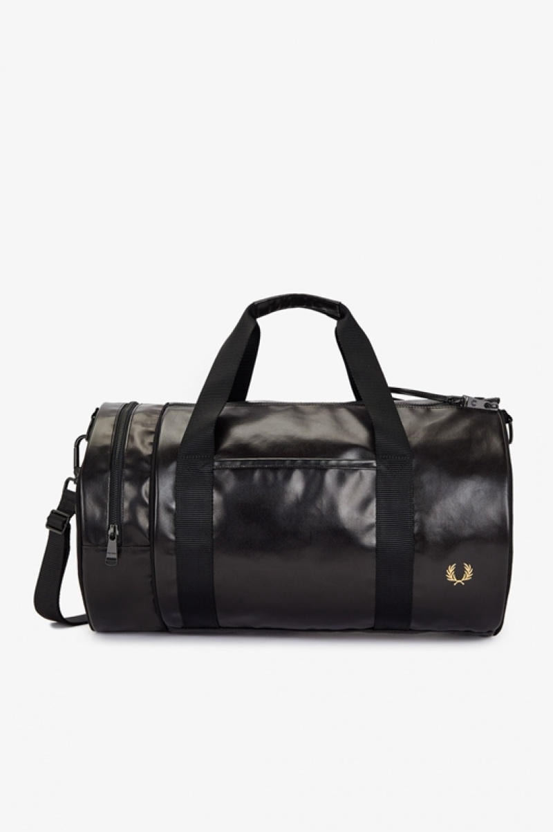 Fred Perry Tonal Men's Luggage Bags Black | YWO-926781