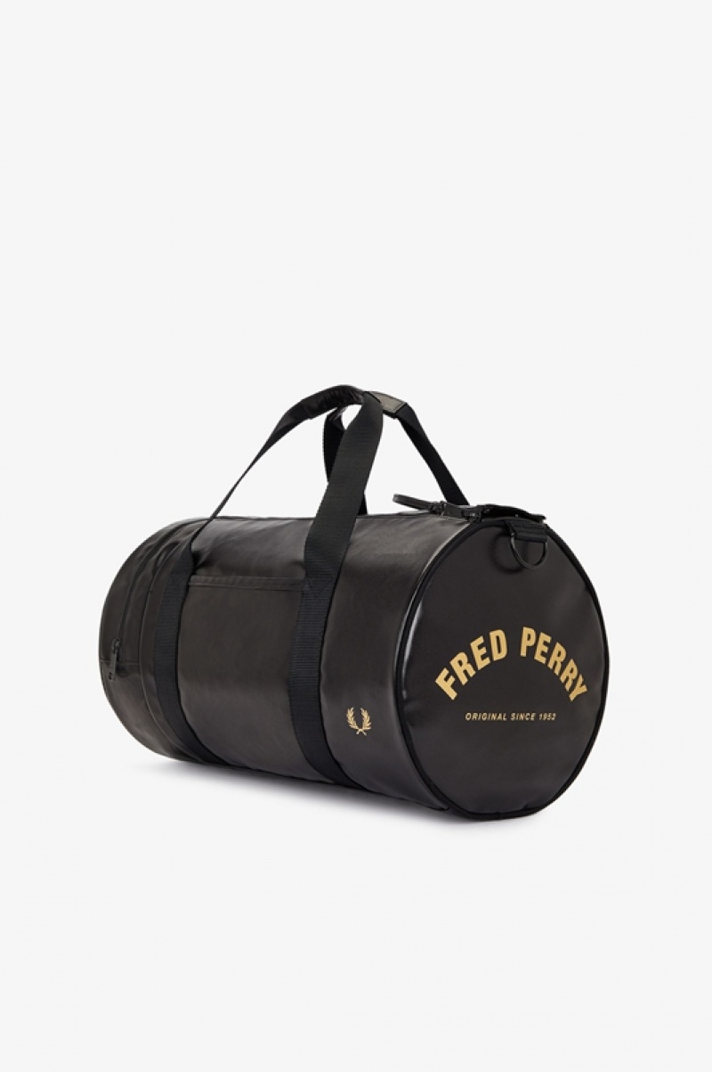 Fred Perry Tonal Men's Luggage Bags Black | YWO-926781