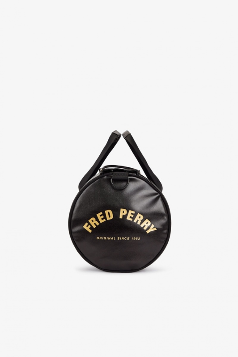 Fred Perry Tonal Men's Luggage Bags Black | YWO-926781