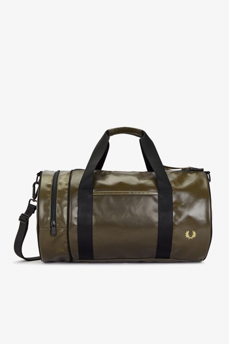 Fred Perry Tonal Men's Luggage Bags Green | MNV-130867