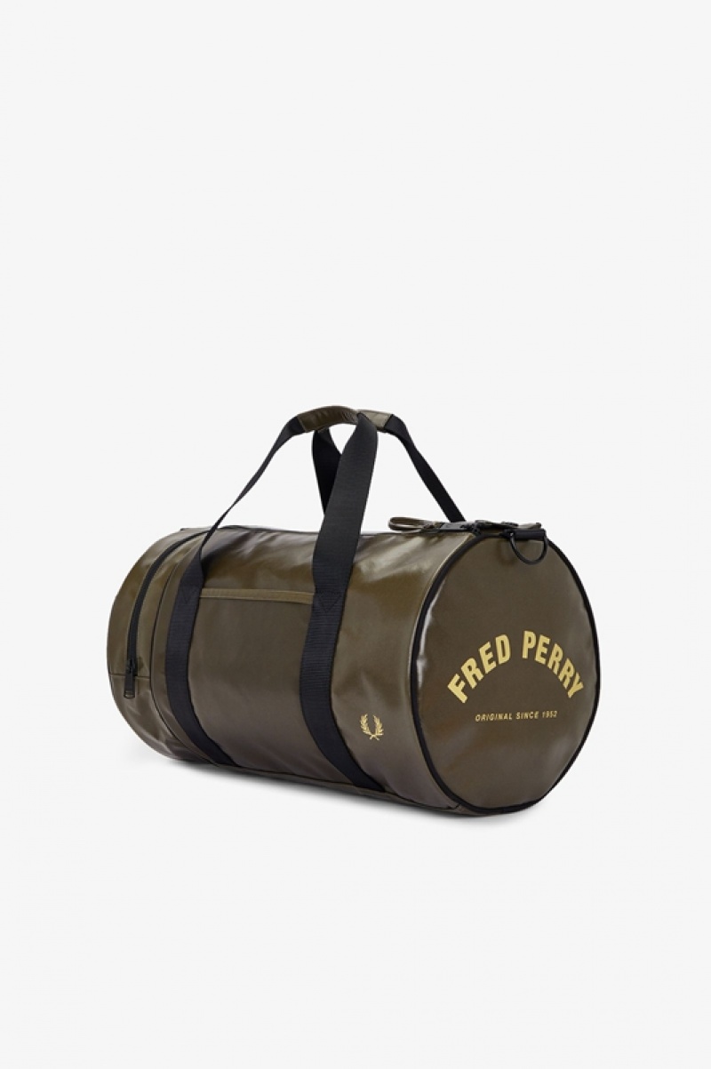 Fred Perry Tonal Men's Luggage Bags Green | MNV-130867