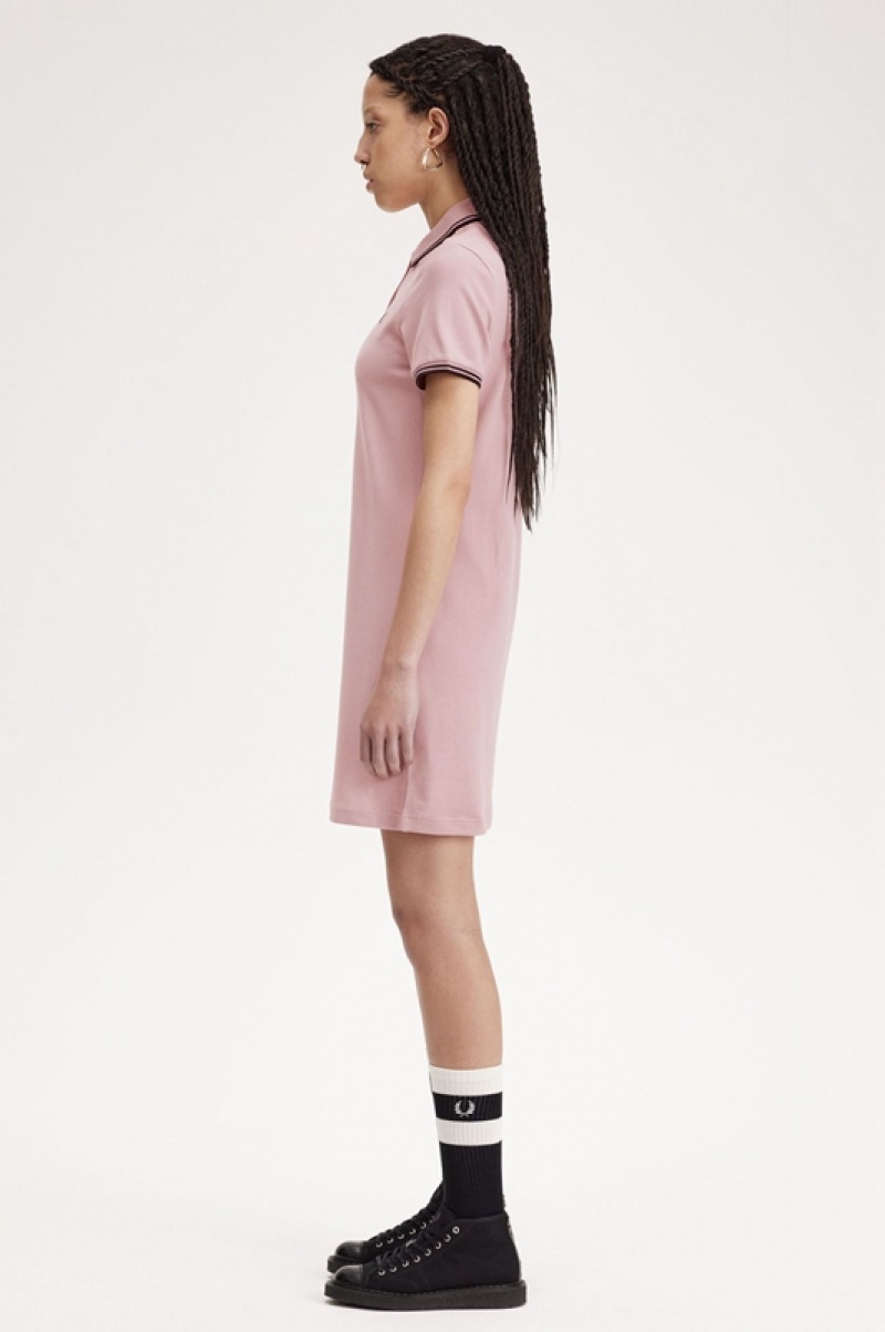 Fred Perry Twin Tipped Fred Perry Women's Dress Rose Pink | FUK-943108