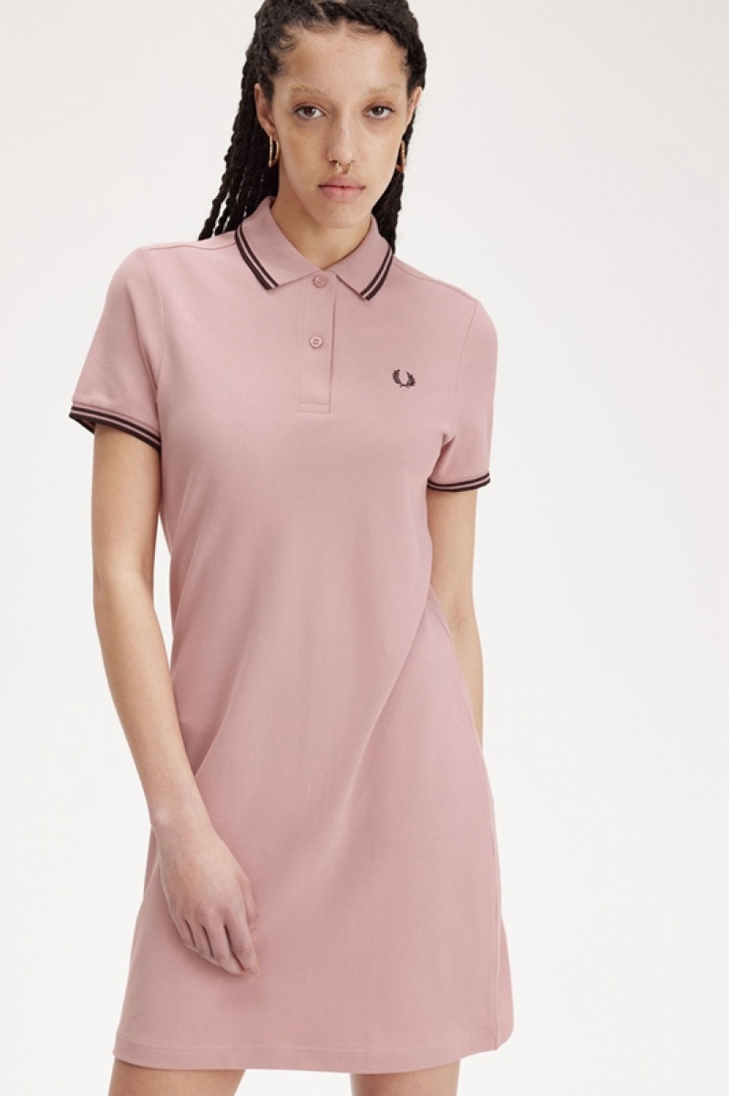 Fred Perry Twin Tipped Fred Perry Women's Dress Rose Pink | FUK-943108