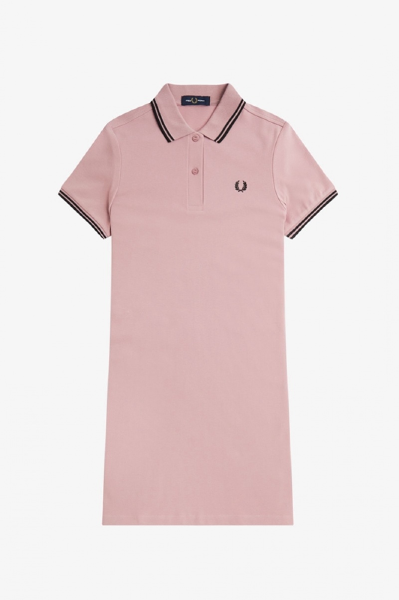 Fred Perry Twin Tipped Fred Perry Women's Dress Rose Pink | FUK-943108