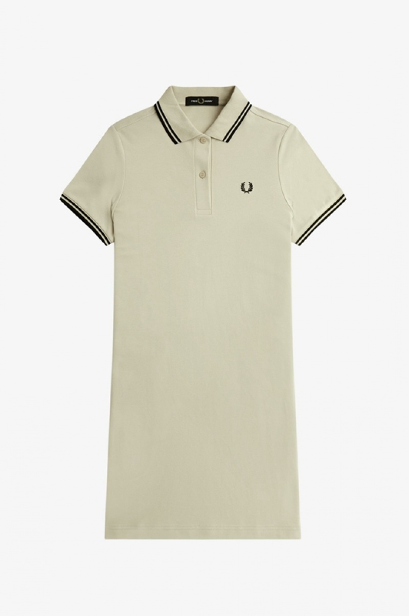 Fred Perry Twin Tipped Fred Perry Women's Dress Beige | MJZ-081574