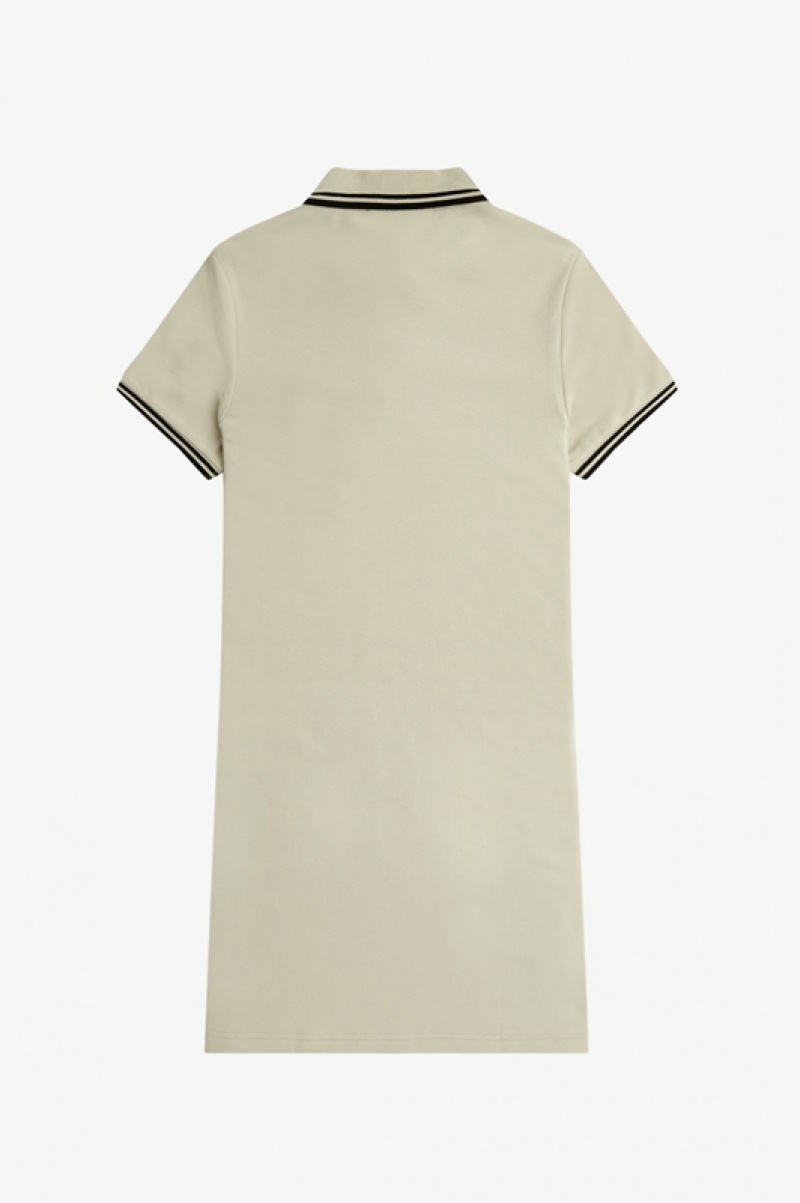 Fred Perry Twin Tipped Fred Perry Women's Dress Beige | MJZ-081574