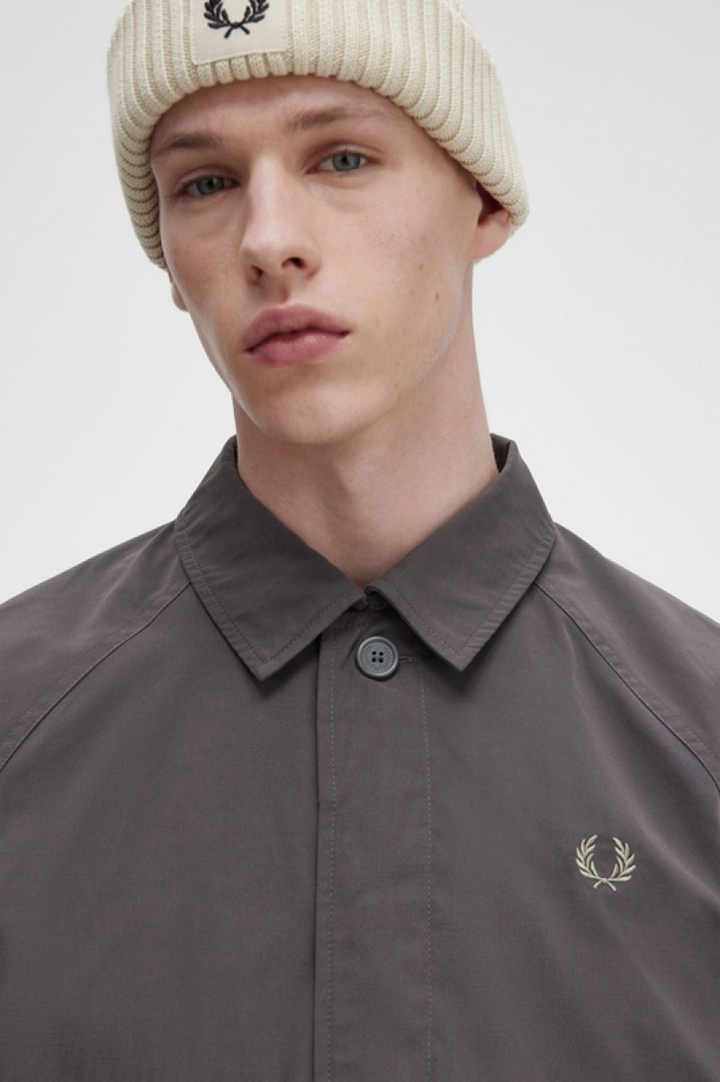 Fred Perry Utility Men's Jackets Grey | GWK-540817